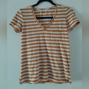 Striped V-Neck T-Shirt. Madewell XXS